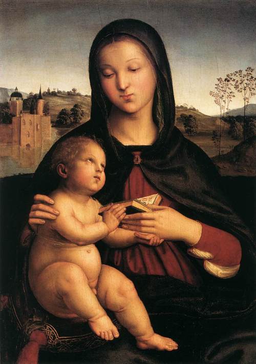 Madona s dítětem, Rafael (zdroj Wikipedia)